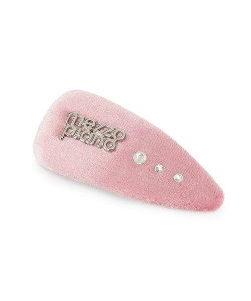 mezzo piano / メゾピアノ ヘアピン | メゾピアノロゴつき　ヘアクリップ（ライト ピンク）