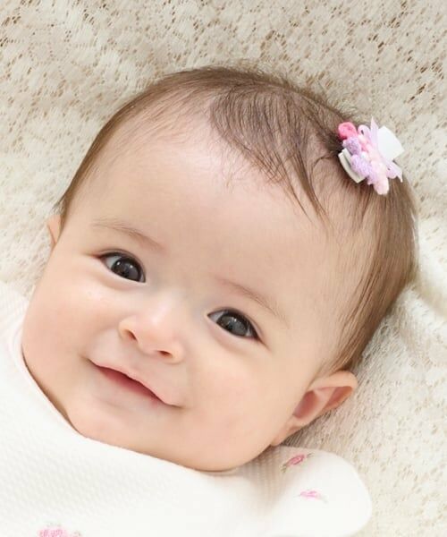 mezzo piano / メゾピアノ ヘアピン | 花モチーフ　ヘアクリップ（オフ ホワイト）