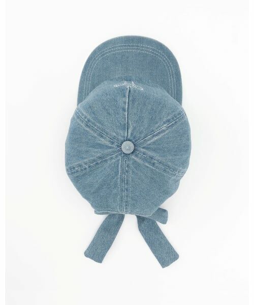 mezzo piano / メゾピアノ キャップ | ラインストーンリボン　デニムキャップ | 詳細4