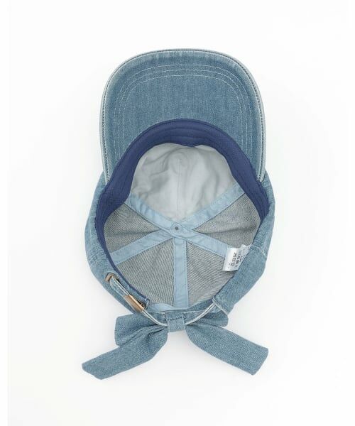 mezzo piano / メゾピアノ キャップ | ラインストーンリボン　デニムキャップ | 詳細5