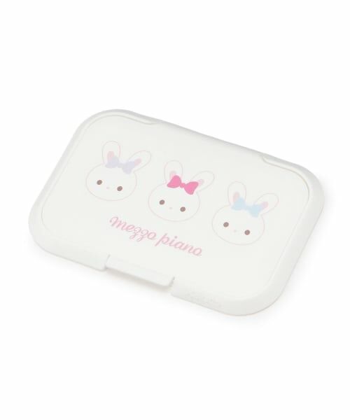 mezzo piano / メゾピアノ その他 | 【メゾピアノママ】メゾピアノオリジナル柄 ウェットシート蓋 ビタット（オフ ホワイト）