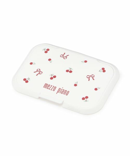 mezzo piano / メゾピアノ その他 | 【メゾピアノママ】メゾピアノオリジナル柄 ウェットシート蓋 ビタット（赤）