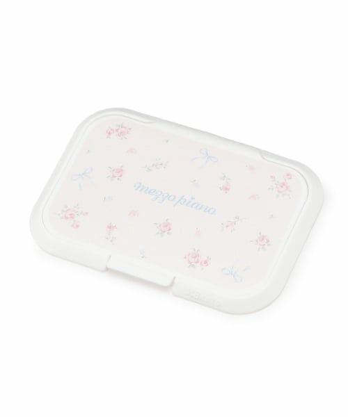 mezzo piano / メゾピアノ その他 | 【メゾピアノママ】メゾピアノオリジナル柄 ウェットシート蓋 ビタット（ライト ピンク）