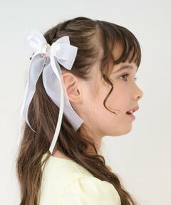 mezzo piano / メゾピアノ ヘアピン | サテンオーガンジーリボン　ヘアクリップ