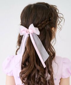 mezzo piano / メゾピアノ ヘアピン | サテンオーガンジーリボン　ヘアクリップ