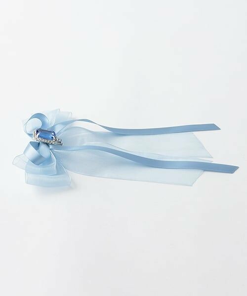 mezzo piano / メゾピアノ ヘアピン | サテンオーガンジーリボン　ヘアクリップ | 詳細2