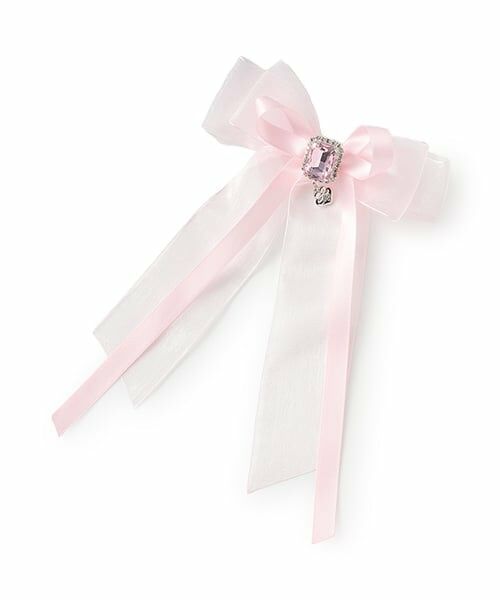 mezzo piano / メゾピアノ ヘアピン | サテンオーガンジーリボン　ヘアクリップ | 詳細7