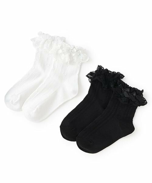 mezzo piano / メゾピアノ ソックス | 定番サテンリボンソックス | 詳細4