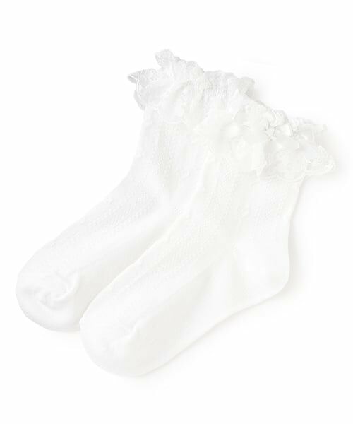 mezzo piano / メゾピアノ ソックス | 定番サテンリボンソックス | 詳細5