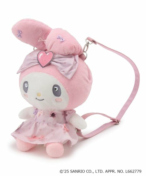 mezzo piano / メゾピアノ リュック・バックパック | 【マイメロディ/クロミ】ぬいぐるみ2wayリュック（ライト ピンク）