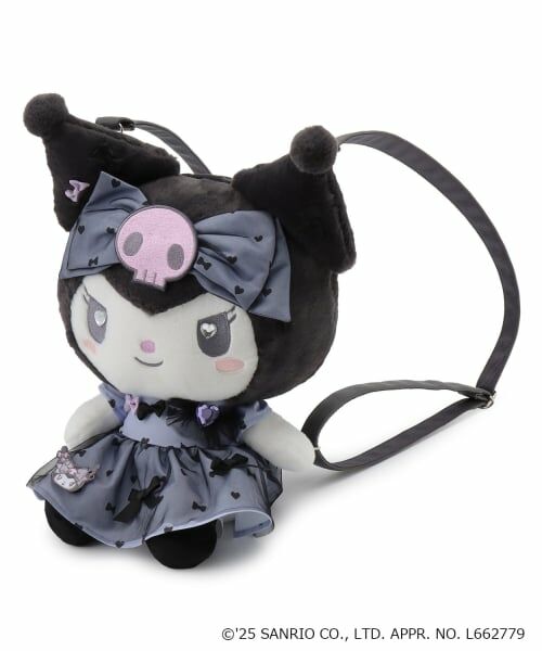 mezzo piano / メゾピアノ リュック・バックパック | 【マイメロディ/クロミ】ぬいぐるみ2wayリュック（黒）