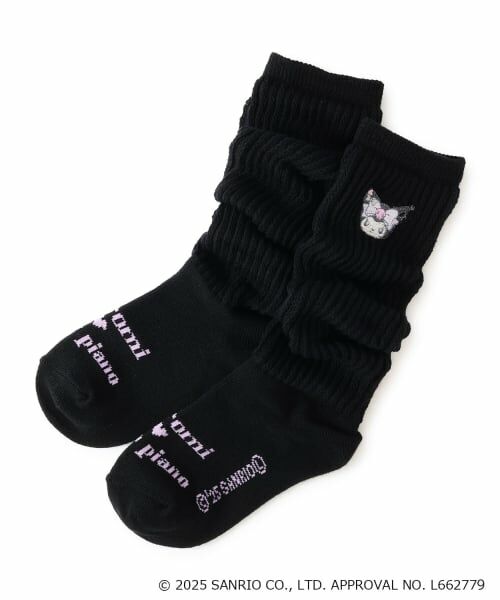 mezzo piano / メゾピアノ ソックス | 【マイメロディ/クロミ】ルーズソックス（黒）