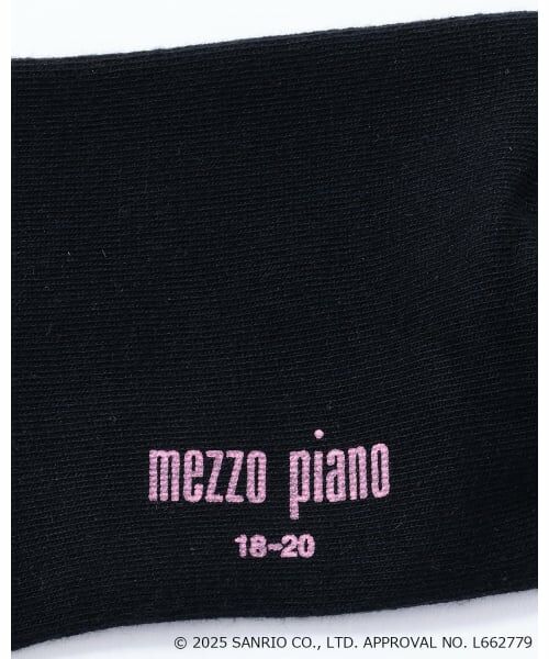 mezzo piano / メゾピアノ ソックス | 【マイメロディ/クロミ】ロゴ　ハイソックス | 詳細5