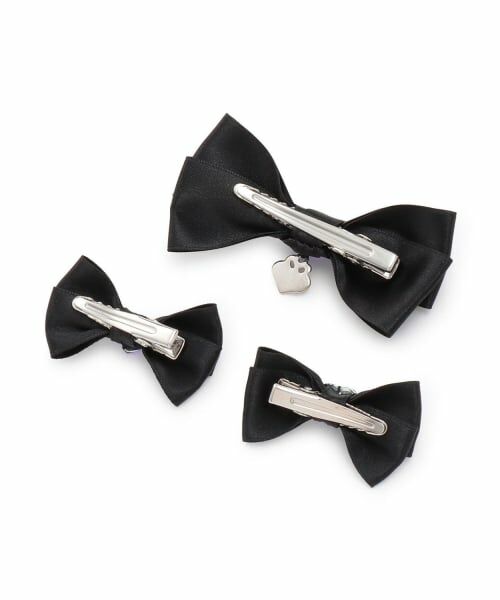 mezzo piano / メゾピアノ ヘアピン | ミニリボン　ヘアクリップ3個セット | 詳細1