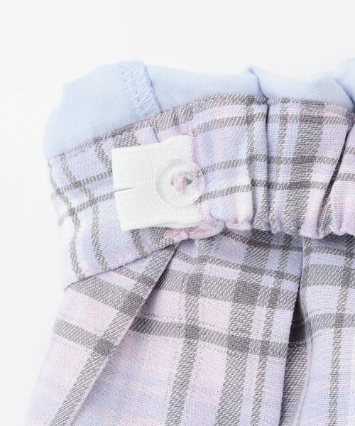 mezzo piano / メゾピアノ ショート・ハーフ・半端丈パンツ | エンジェルポーチつき　チェック・デニム　プリーツスカパン | 詳細3