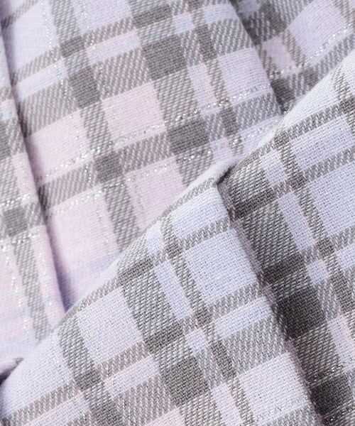 mezzo piano / メゾピアノ ショート・ハーフ・半端丈パンツ | エンジェルポーチつき　チェック・デニム　プリーツスカパン | 詳細8