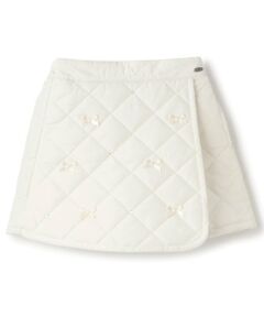 mezzo piano / メゾピアノ ショート・ハーフ・半端丈パンツ | リボンキルティング　ラップショートパンツ