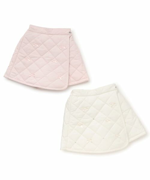 mezzo piano / メゾピアノ ショート・ハーフ・半端丈パンツ | リボンキルティング　ラップショートパンツ | 詳細9