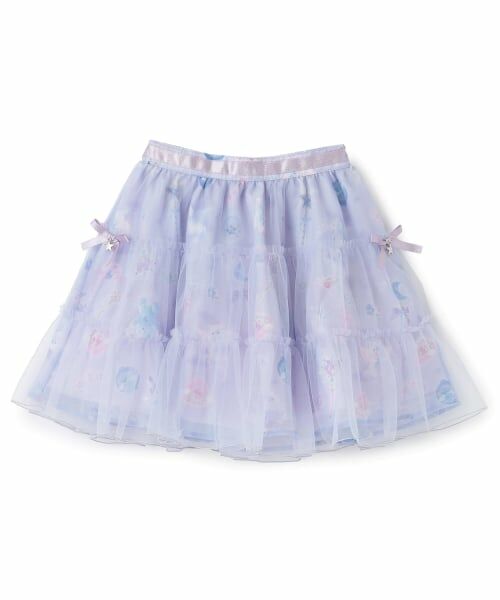 mezzo piano / メゾピアノ ミニ・ひざ丈スカート | マジカル柄チュールスカート | 詳細10