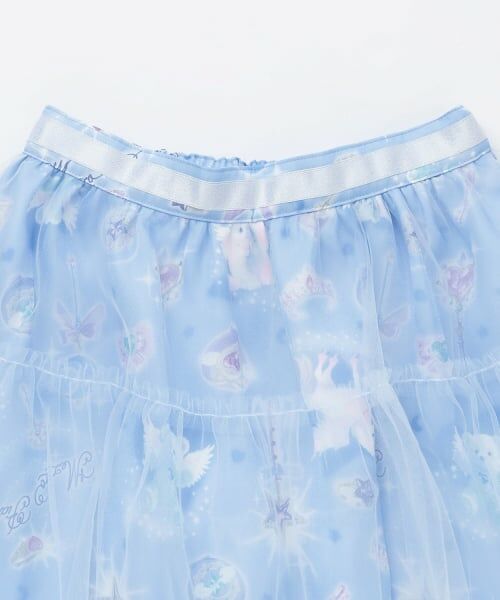 mezzo piano / メゾピアノ ミニ・ひざ丈スカート | マジカル柄チュールスカート | 詳細2