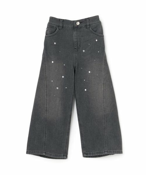 mezzo piano / メゾピアノ その他パンツ | キラキラデニム・ツイル ワイドパンツ | 詳細11