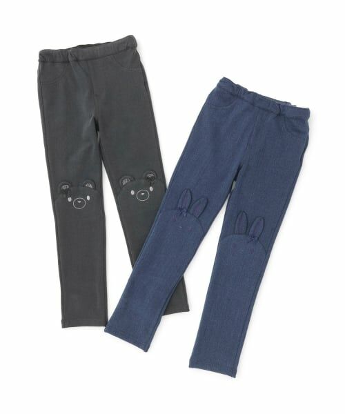 mezzo piano / メゾピアノ その他パンツ | 動物あったかカットデニムパンツ | 詳細10