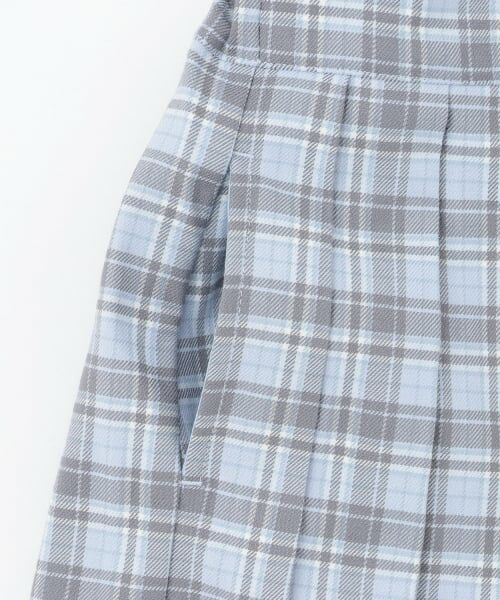 mezzo piano / メゾピアノ ショート・ハーフ・半端丈パンツ | 切替ハートベルト　チェックプリーツスカパン | 詳細4