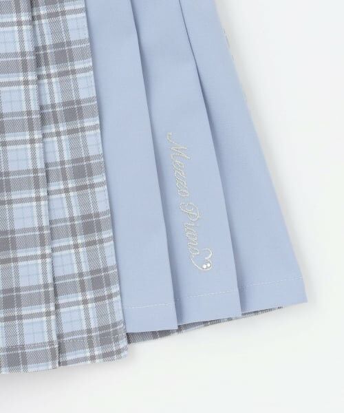 mezzo piano / メゾピアノ ショート・ハーフ・半端丈パンツ | 切替ハートベルト　チェックプリーツスカパン | 詳細5