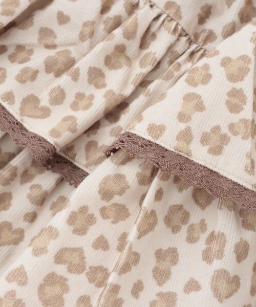 mezzo piano / メゾピアノ ショート・ハーフ・半端丈パンツ | ヒョウ柄レースアップスカパン | 詳細7