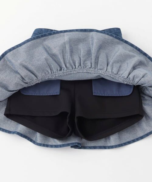 mezzo piano / メゾピアノ ショート・ハーフ・半端丈パンツ | しっぽチャームつき　ラメデニム段々スカパン | 詳細7