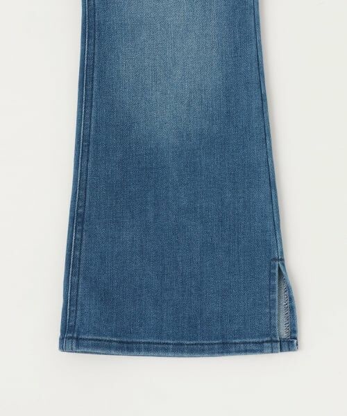 mezzo piano / メゾピアノ その他パンツ | ラインストーンロゴ フレアデニムロングパンツ | 詳細6