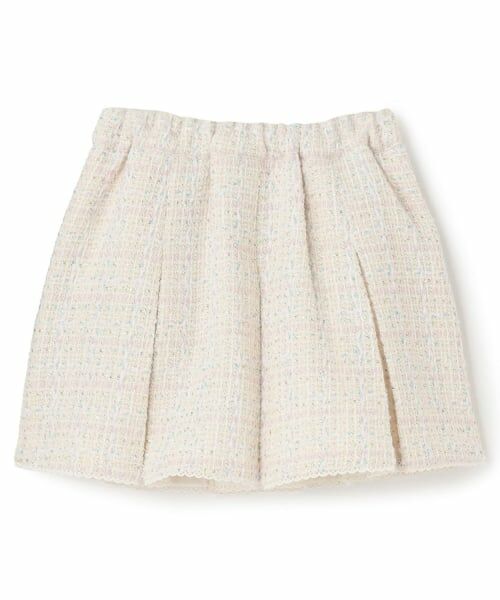 mezzo piano / メゾピアノ ショート・ハーフ・半端丈パンツ | ファンシーツィード スカパン | 詳細1