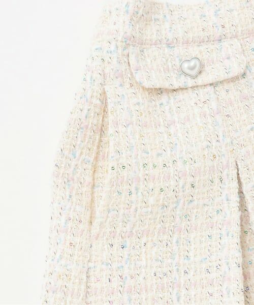 mezzo piano / メゾピアノ ショート・ハーフ・半端丈パンツ | ファンシーツィード スカパン | 詳細4