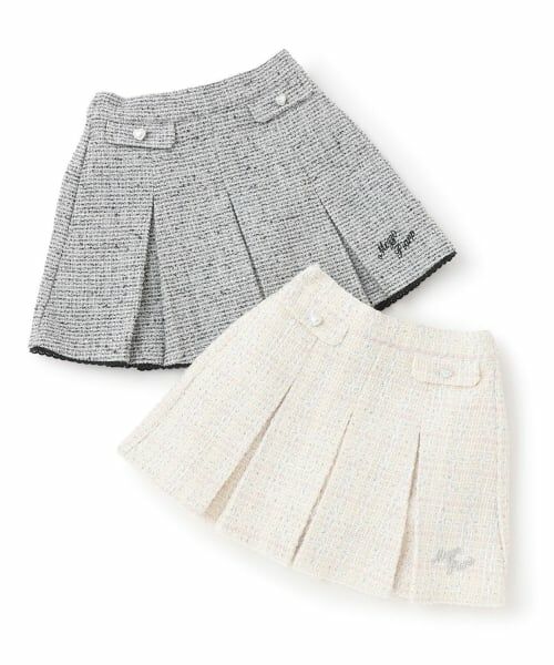 mezzo piano / メゾピアノ ショート・ハーフ・半端丈パンツ | ファンシーツィード スカパン | 詳細9