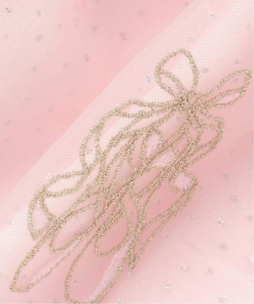 mezzo piano / メゾピアノ ミニ・ひざ丈スカート | バレエ刺しゅう 段々チュールスカート | 詳細5