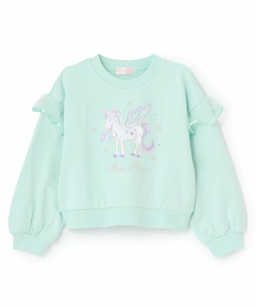 mezzo piano / メゾピアノ スウェット | エンジェルアニマル　トレーナー（ミント）