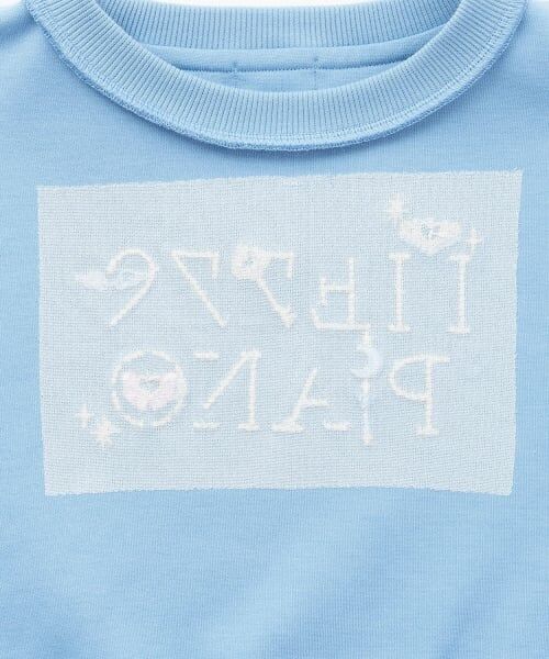 mezzo piano / メゾピアノ スウェット | ラインストーンロゴトレーナー＆裾チュールTシャツセット | 詳細7