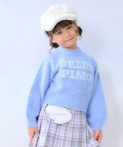 ロゴシャギーニット　プルオーバー