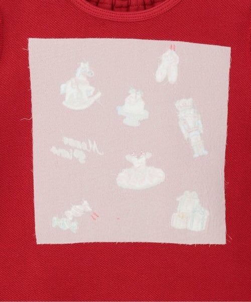 mezzo piano / メゾピアノ スウェット | くるみ割り人形アップリケ裾スカラップトレーナー | 詳細4