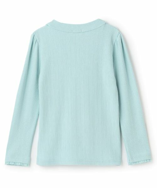 mezzo piano / メゾピアノ Tシャツ | リボンネックレス風　プチハイ長袖Tシャツ | 詳細1