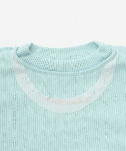 mezzo piano / メゾピアノ Tシャツ | リボンネックレス風　プチハイ長袖Tシャツ | 詳細3