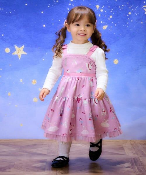 mezzo piano / メゾピアノ Tシャツ | リボンネックレス風　プチハイ長袖Tシャツ | 詳細9