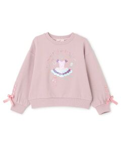 mezzo piano / メゾピアノ スウェット | スパンコールチュチュ　トレーナー