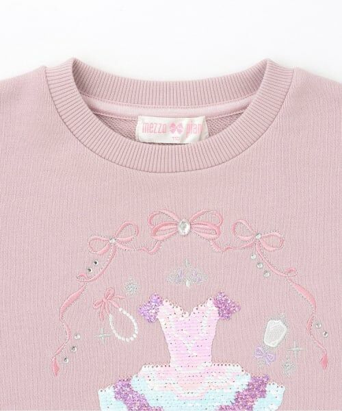 mezzo piano / メゾピアノ スウェット | スパンコールチュチュ　トレーナー | 詳細2