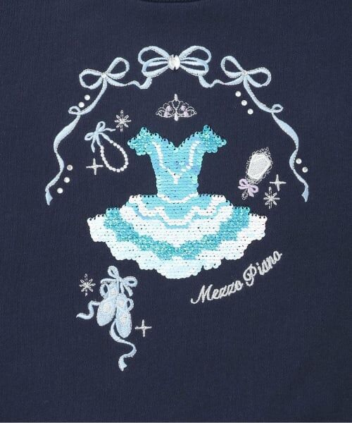 mezzo piano / メゾピアノ スウェット | スパンコールチュチュ　トレーナー | 詳細5