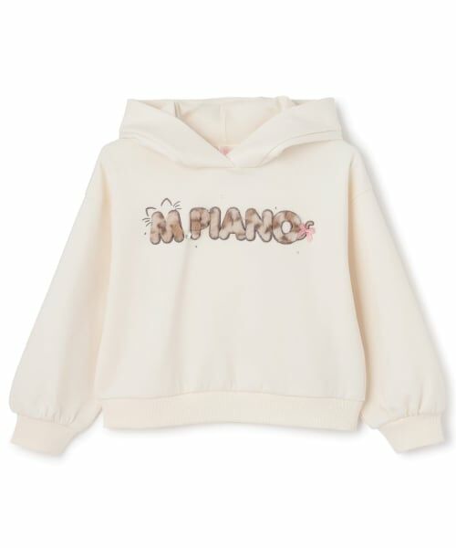 mezzo piano / メゾピアノ パーカー | ネコ耳フェイクファーロゴ　プルパーカ | 詳細10