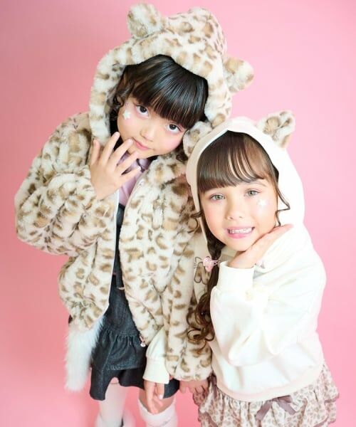 mezzo piano / メゾピアノ パーカー | ネコ耳フェイクファーロゴ　プルパーカ | 詳細15