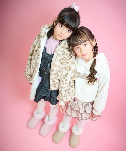 mezzo piano / メゾピアノ パーカー | ネコ耳フェイクファーロゴ　プルパーカ | 詳細16