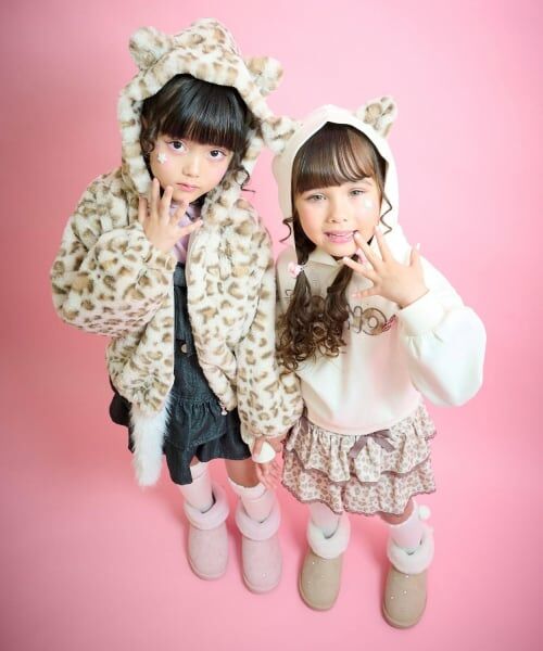 mezzo piano / メゾピアノ パーカー | ネコ耳フェイクファーロゴ　プルパーカ | 詳細17