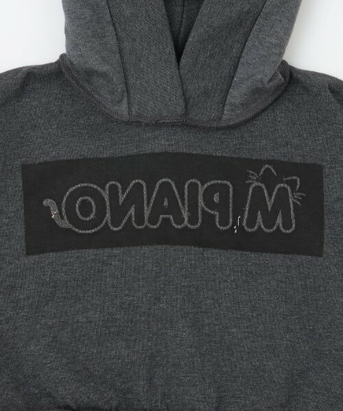 mezzo piano / メゾピアノ パーカー | ネコ耳フェイクファーロゴ　プルパーカ | 詳細4